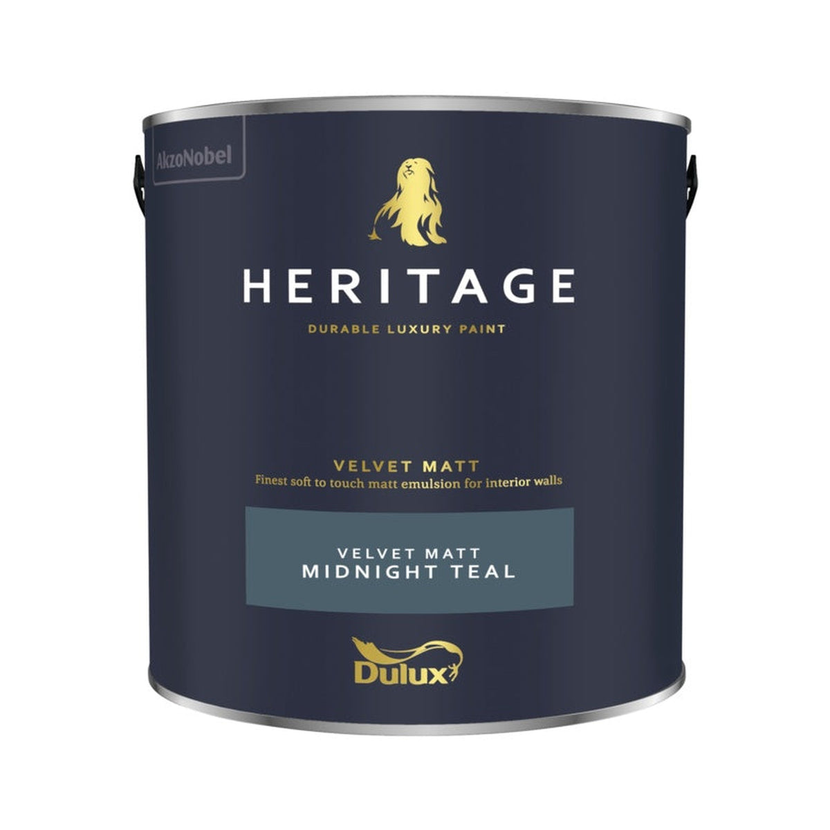 Dulux Heritage Matt 2.5L tin in Midnight Teal