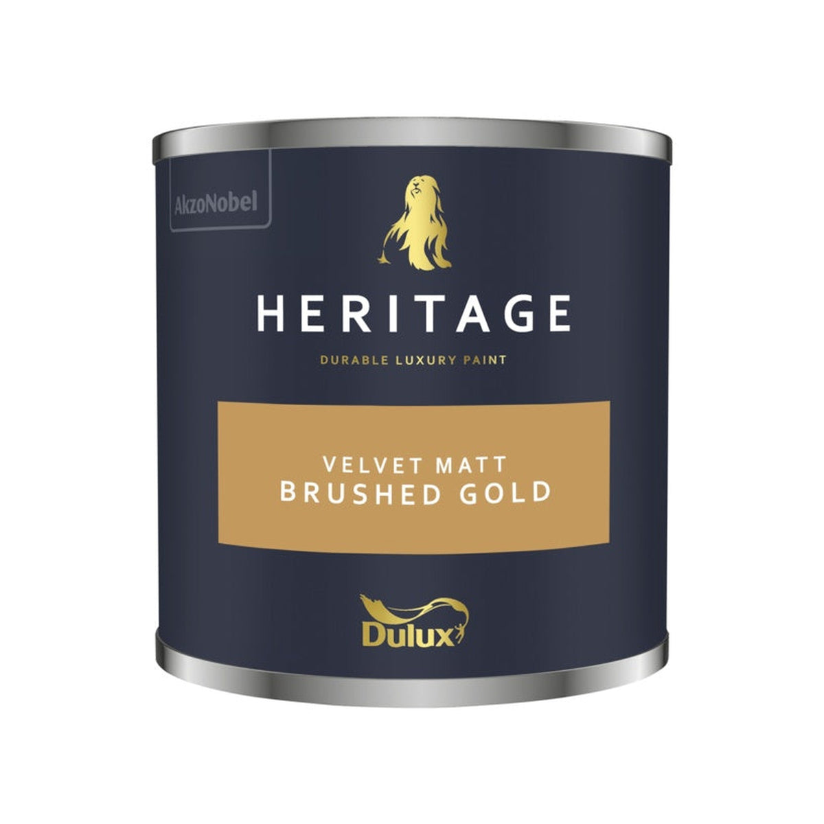 Dulux Heritage tester pot 125ml in Brushed Gold