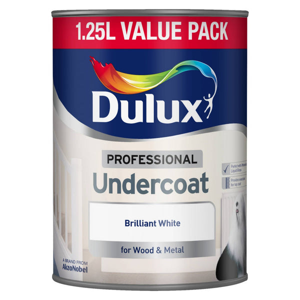 Dulux Professional Undercoat 1.25L in Brilliant White