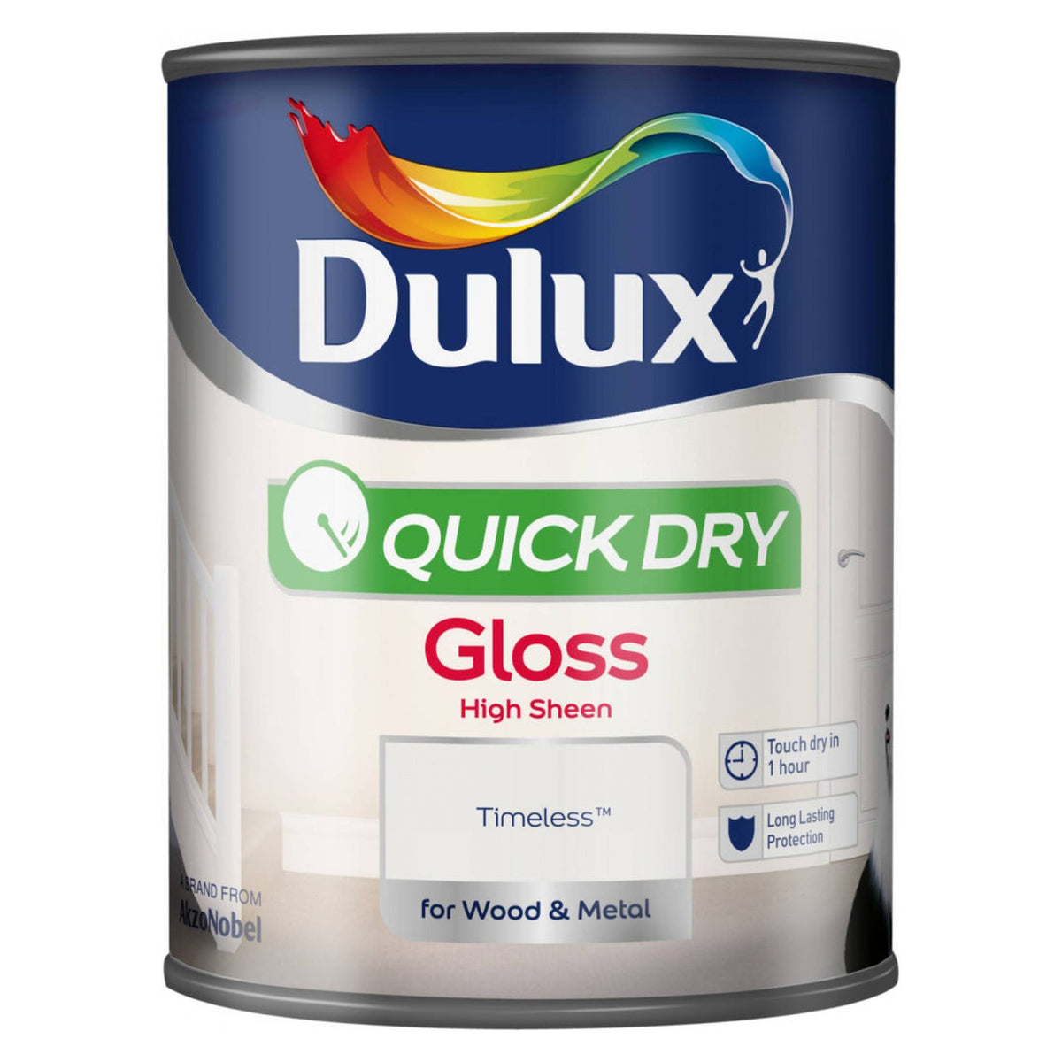 Dulux Quick Dry Gloss 750ml in Timeless