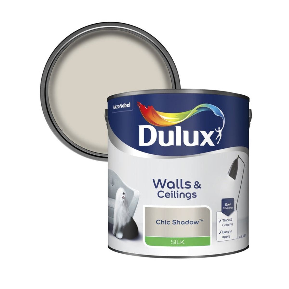 Dulux Silk 2.5L in Chic Shadow