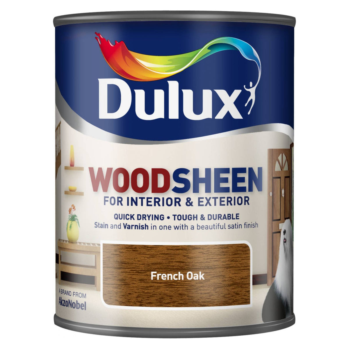 Dulux Woodsheen French Oak 750ml tin