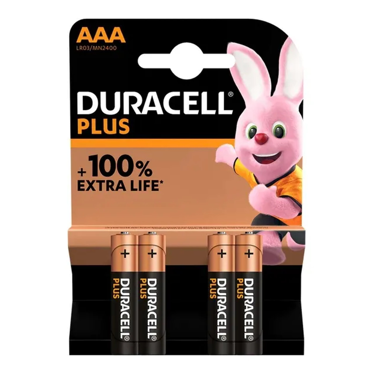 Duracell Plus AAA batteries 4 pack