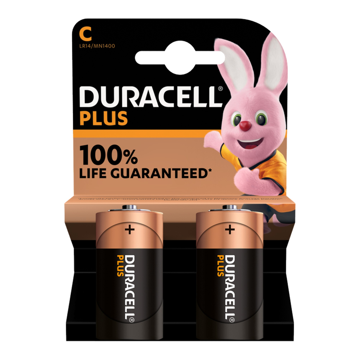 Duracell Plus alkaline C batteries