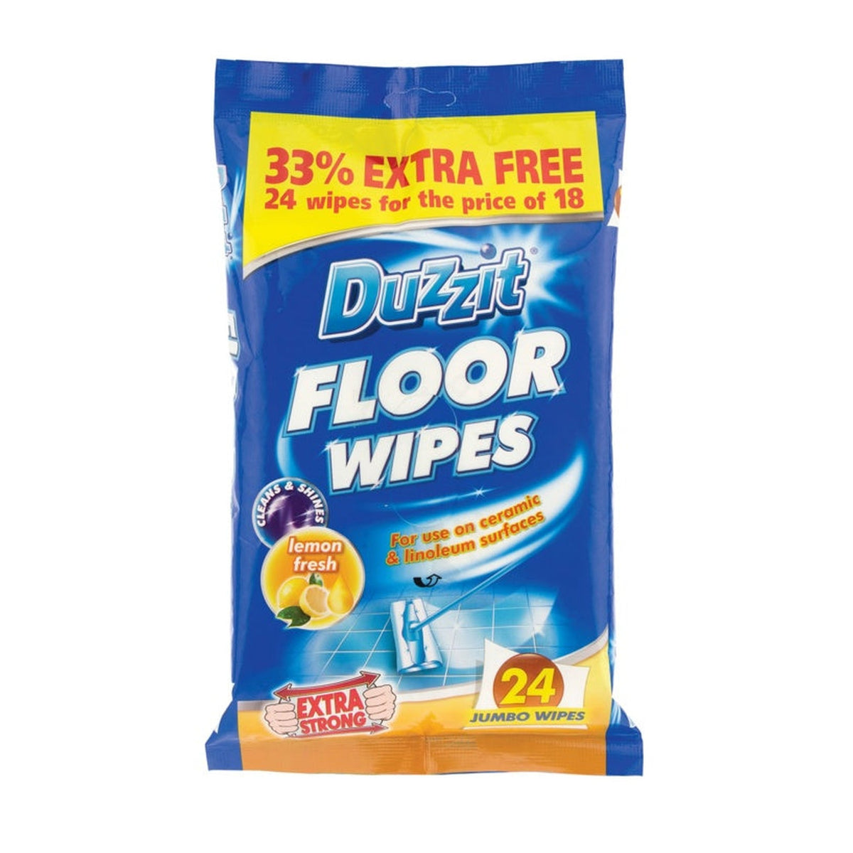 Duzzit floor wipes 24 pack