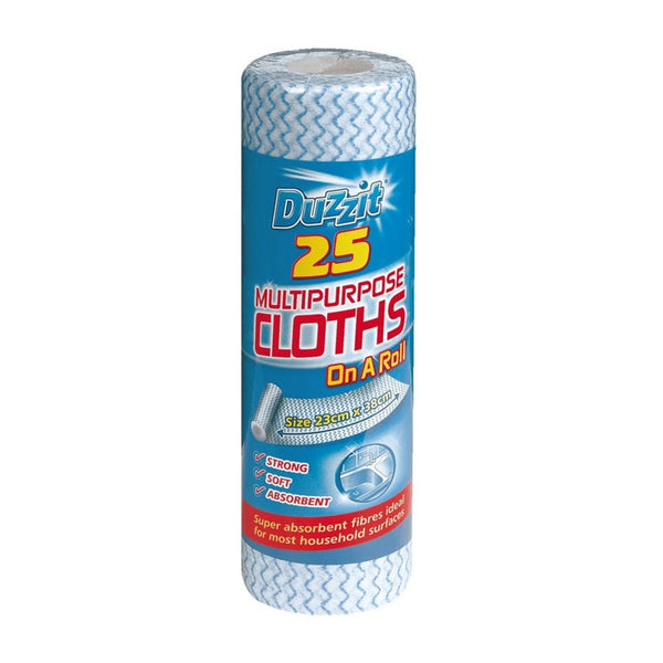 Duzzit multi purpose cloths on a roll pack of 25