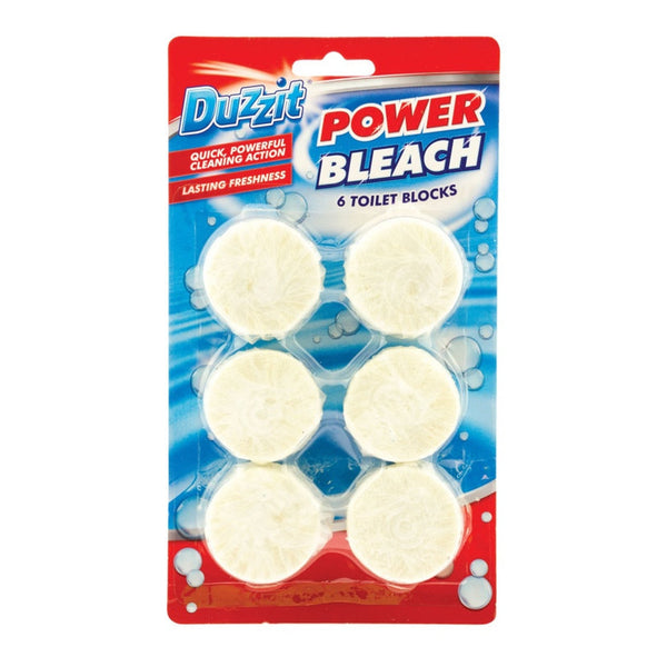 Duzzit Power Bleach toilet blocks pack of 6