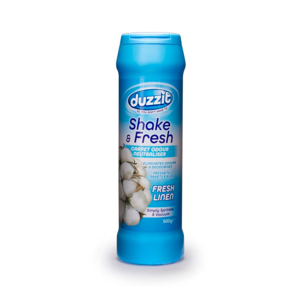 Duzzit Shake and Fresh Fresh Linen carpet odour neutraliser 500g