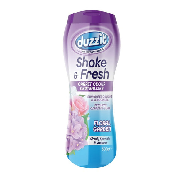 Duzzit Shake and Fresh carpet odour neutraliser Floral Garden 500g