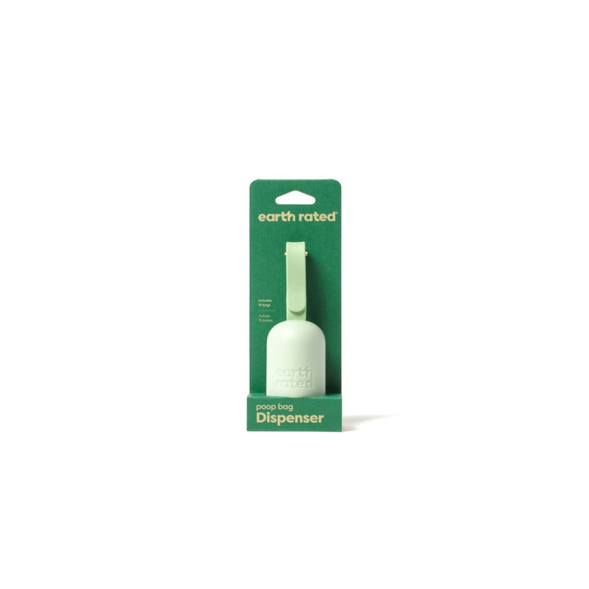 Earth Rated dispenser with 15 poop bags