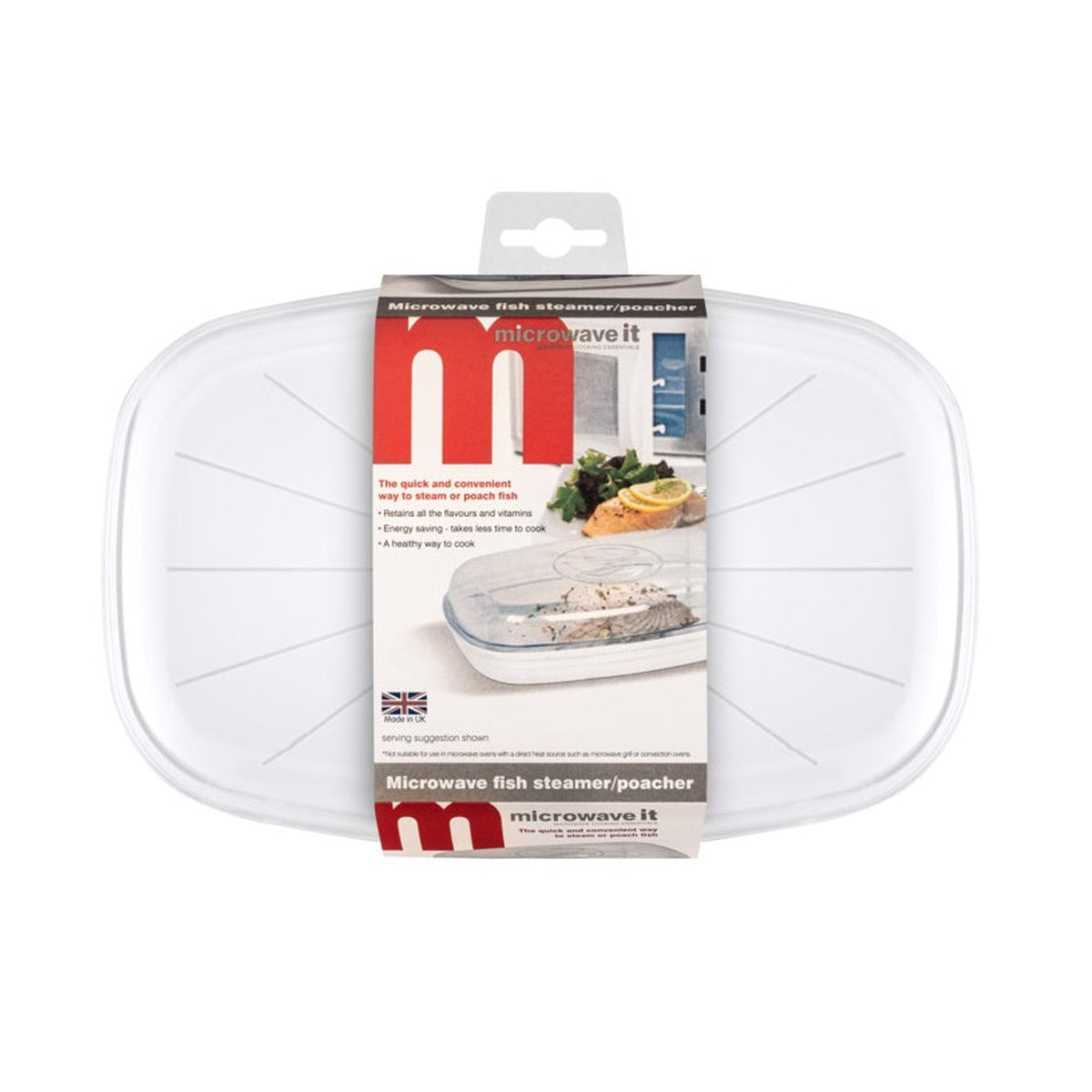 Easy Cook clear microwave fish steamer, view 4