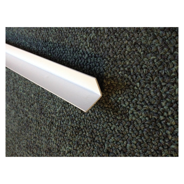 Easyfix white PVC angle 12.5mm 2.44m