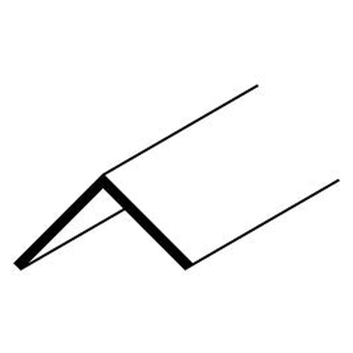 Easyfix 19mm black angle trim 2.44m lengths