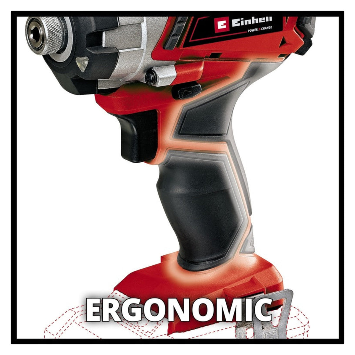 Einhell PXC 18V impact driver bare unit, view 6