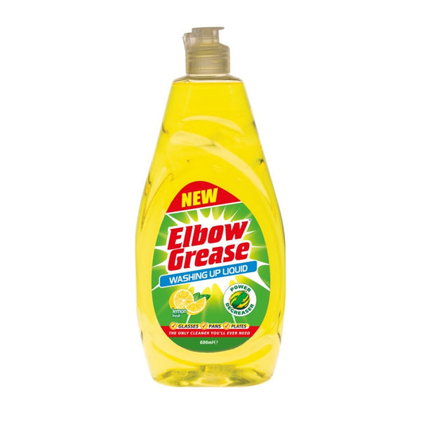 Elbow Grease Lemon Fresh washing up liquid 600ml