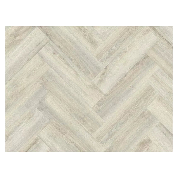 Elka Kentucky Oak beige herringbone vinyl flooring
