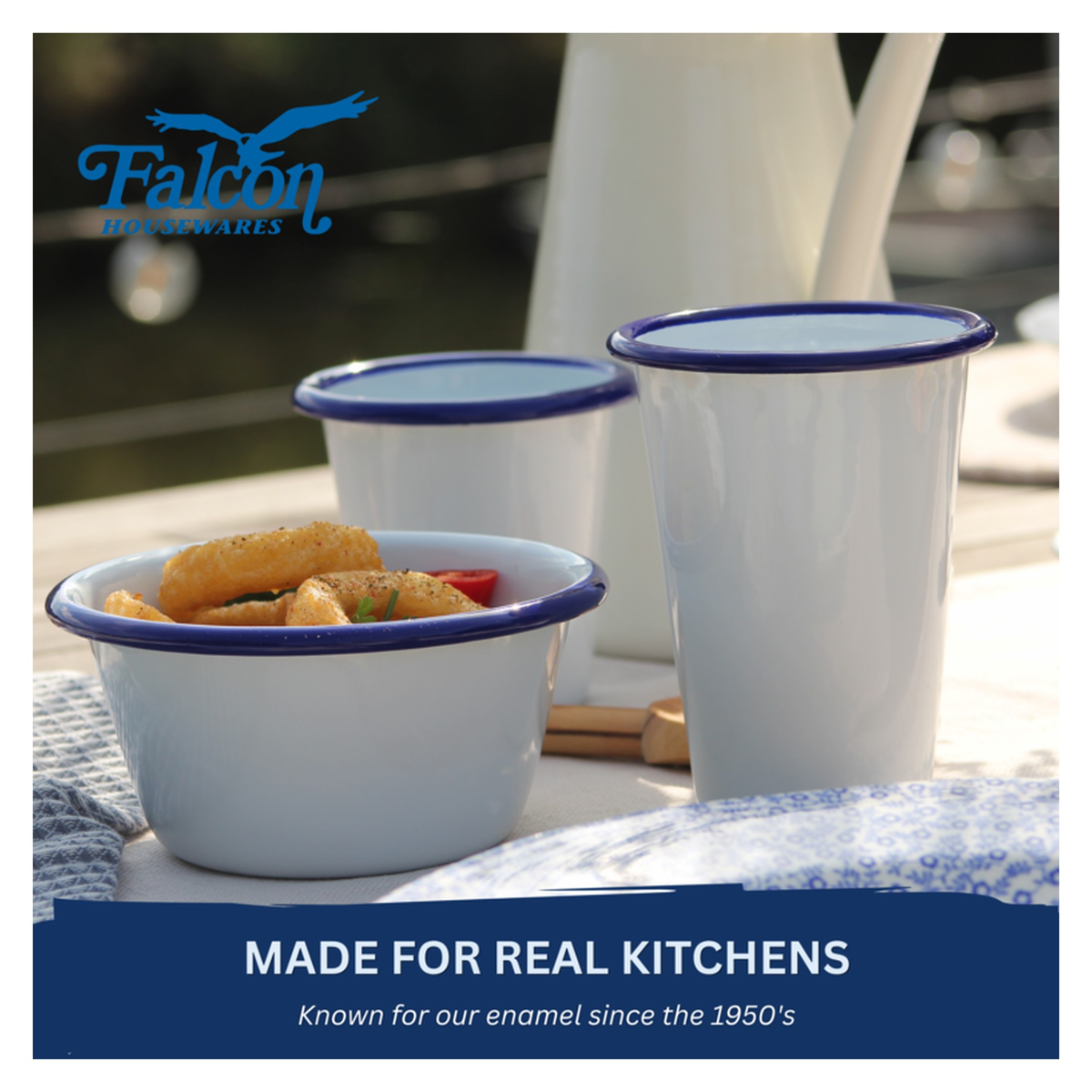 Enamel Tumbler - Traditional White - 310ml, view 4
