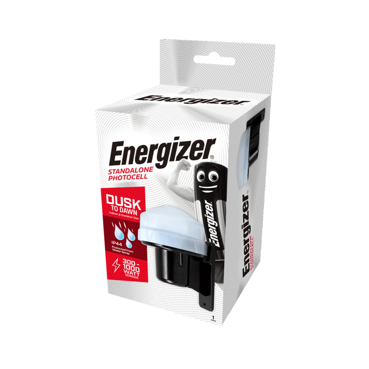 Energizer standalone outdoor photocell in black