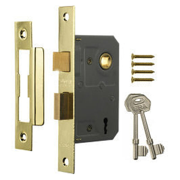 Era 3 lever mortice sashlock 63mm in chrome effect