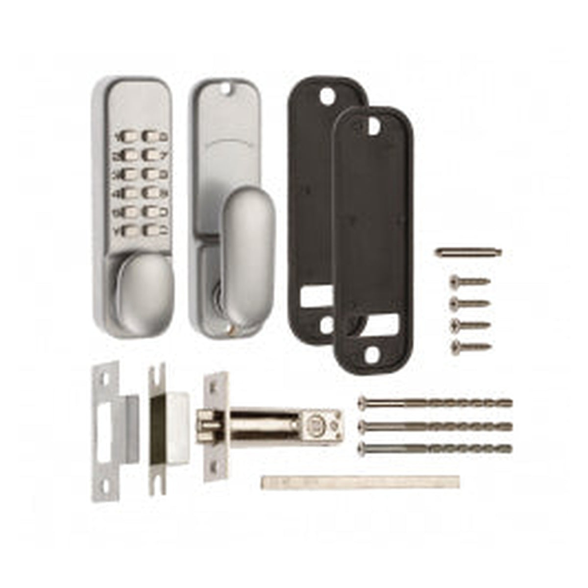 Era digital push button door lock chrome