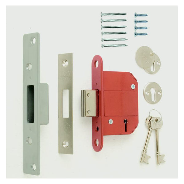 Era Fortress 5 lever mortice deadlock chrome 3 inch