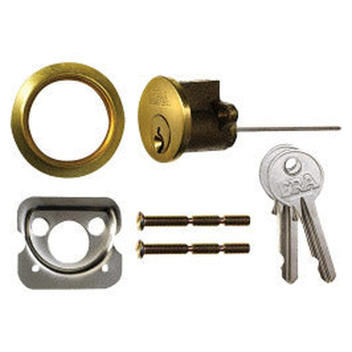 Era brass rim cylinder with 3 keys