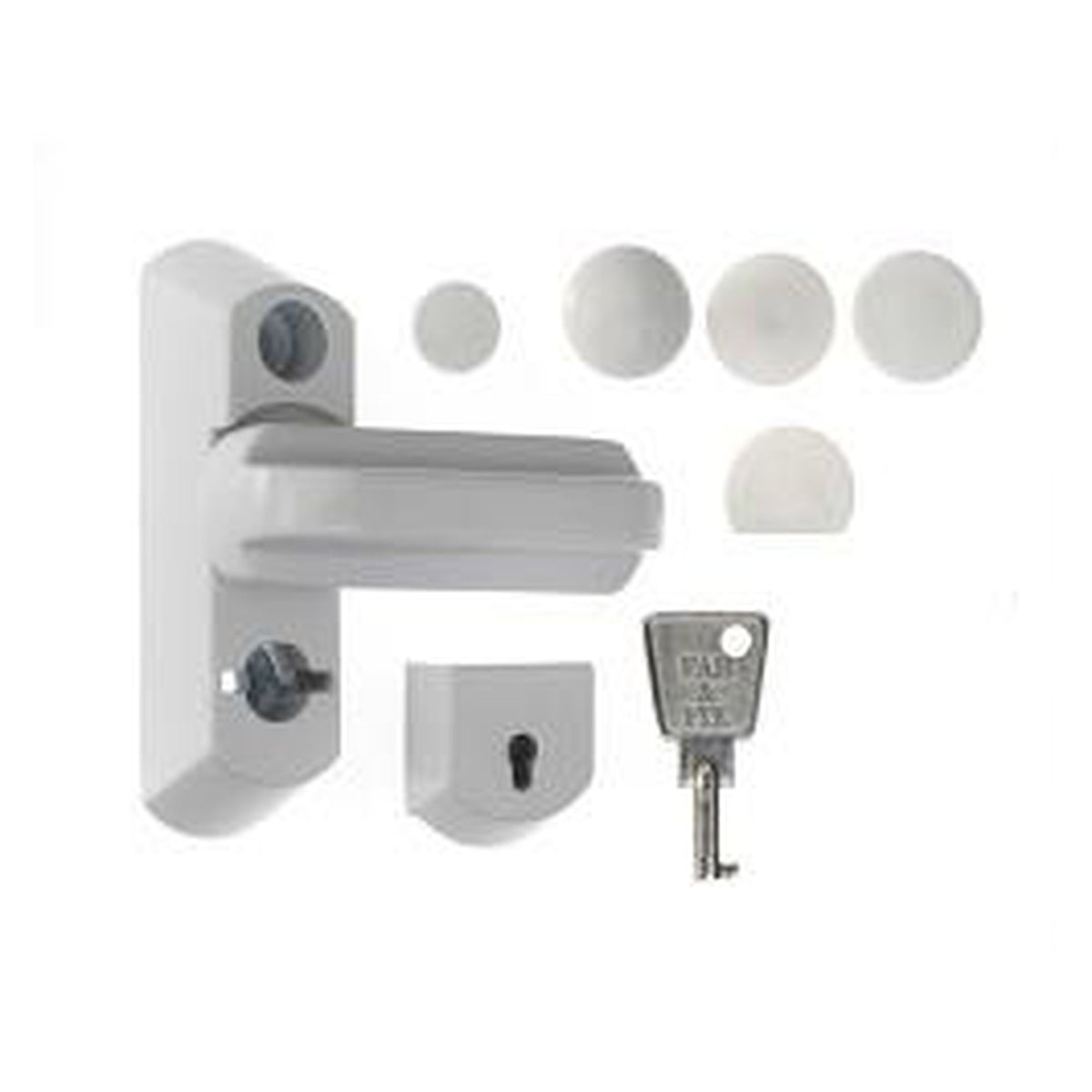 Era white sash jammer for PVCU windows
