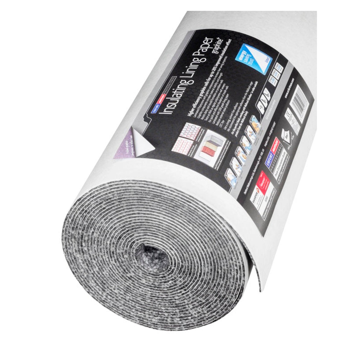 Erfurt Insulating Graphite Plus roll 7.5m x 50cm, view 2