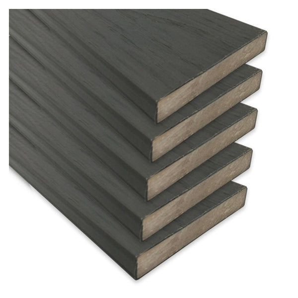 Eurodeck dark grey composite decking trim, 100mm x 2.4m