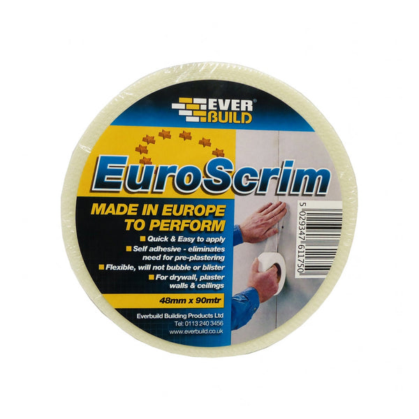 Everbuild EuroScrim white plasterboard joining tape 48mm x 90m
