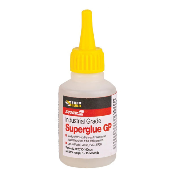 Everbuild Stick 2 Industrial Super Glue 20g