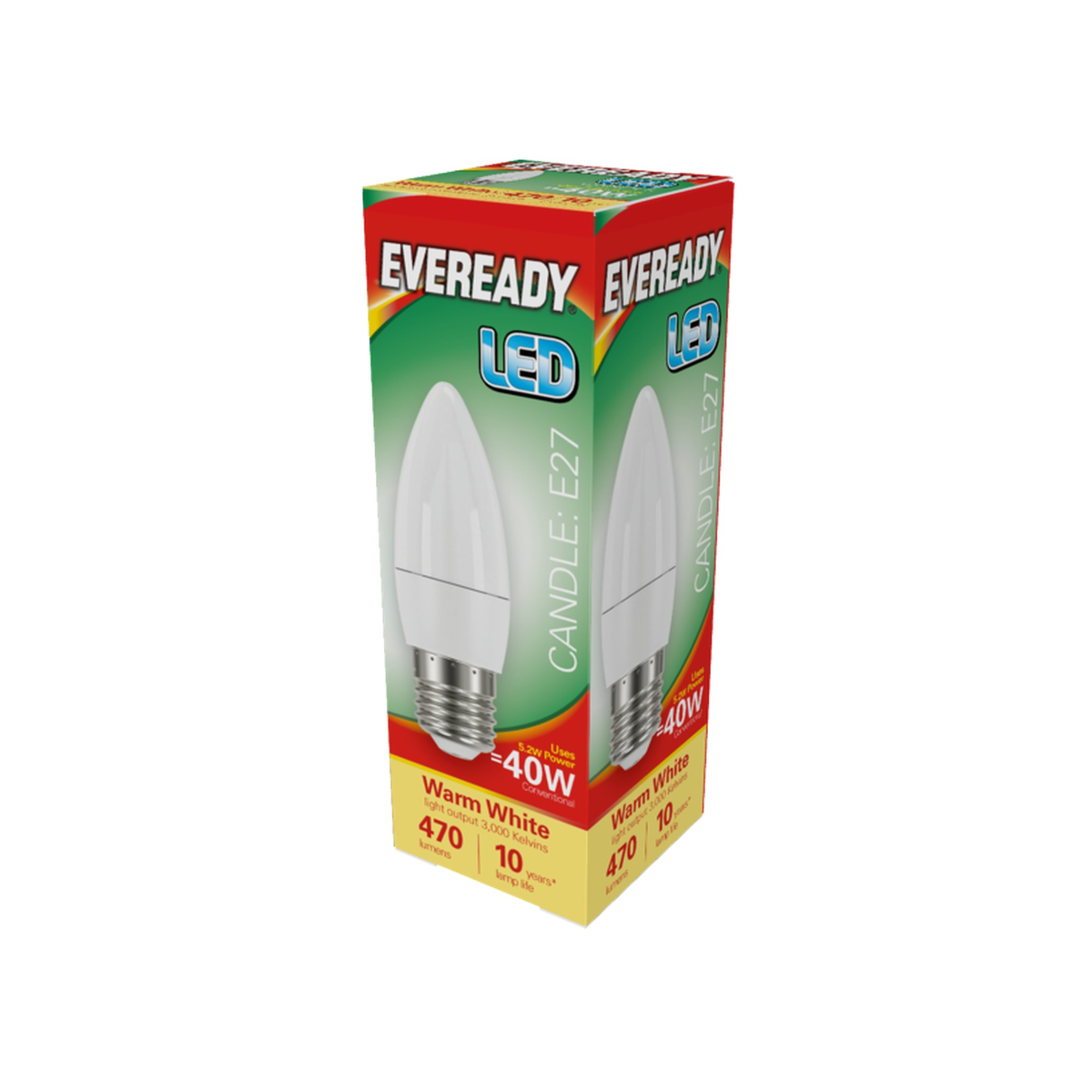 Eveready LED candle E27 daylight bulb