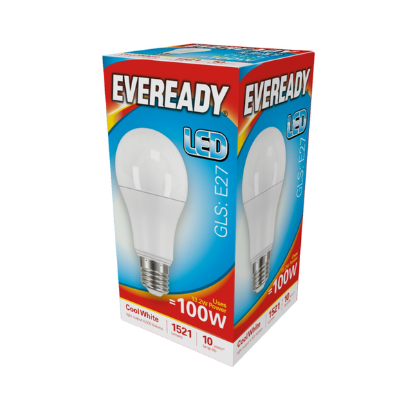 Eveready LED GLS bulb, E27, 1560 lumens, cool white