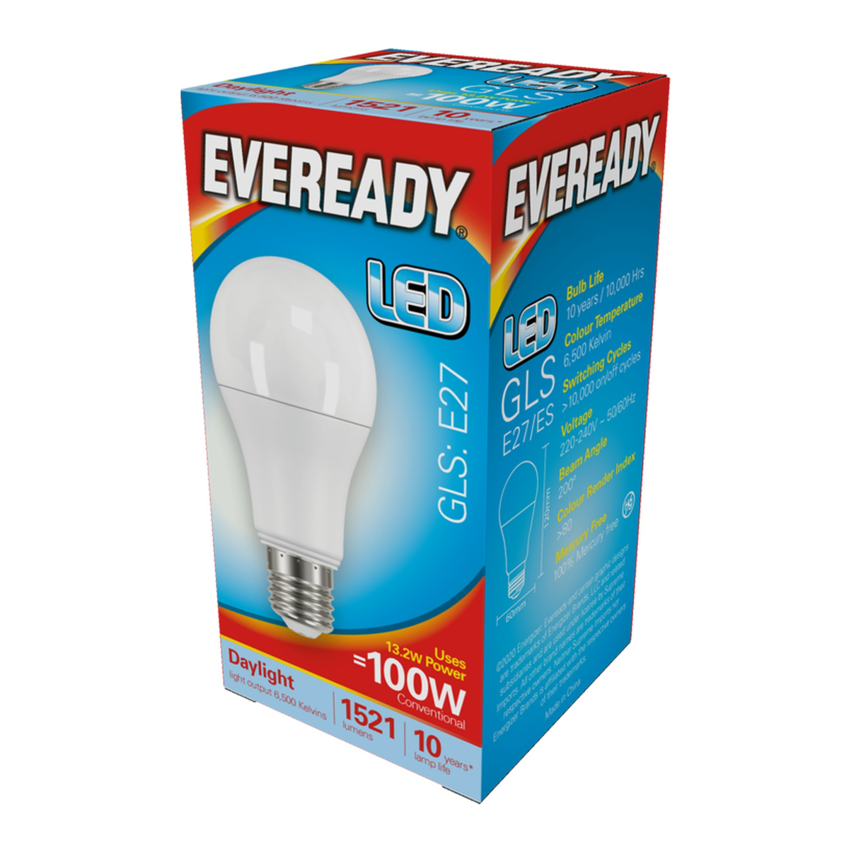 Eveready LED GLS daylight 6500K E27 bulb
