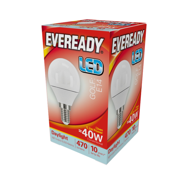 Eveready LED golf ball bulb E14 6500K daylight