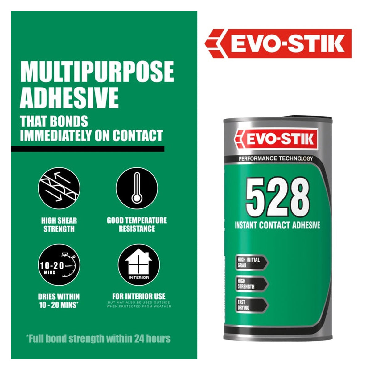 Evo-Stik 528 contact adhesive 1L tin, view 2