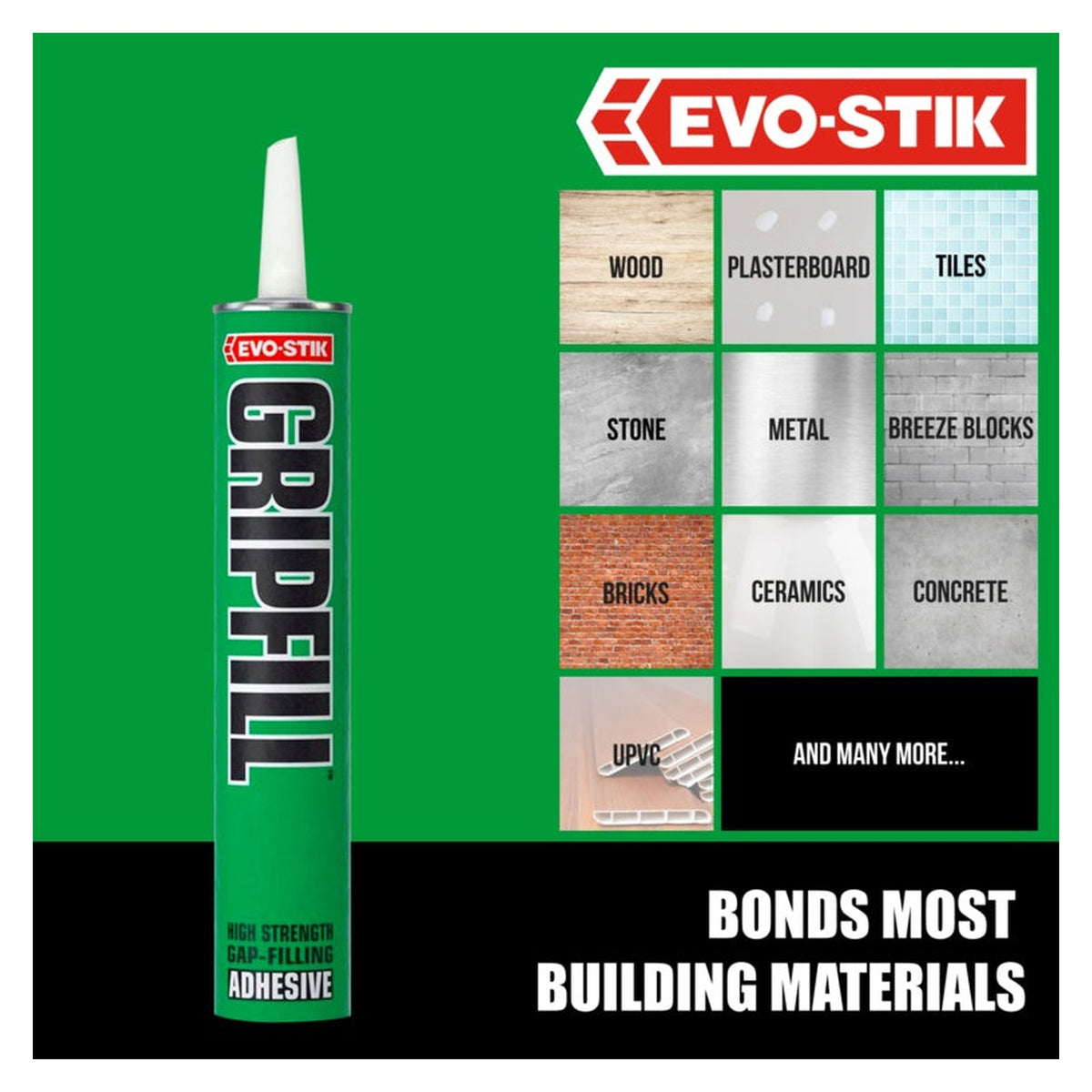 Evo-Stik Gripfill 350ml cartridge, view 6