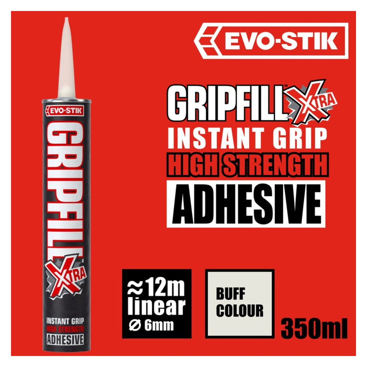 Evo-Stik Gripfill Xtra 350ml grab adhesive, view 3
