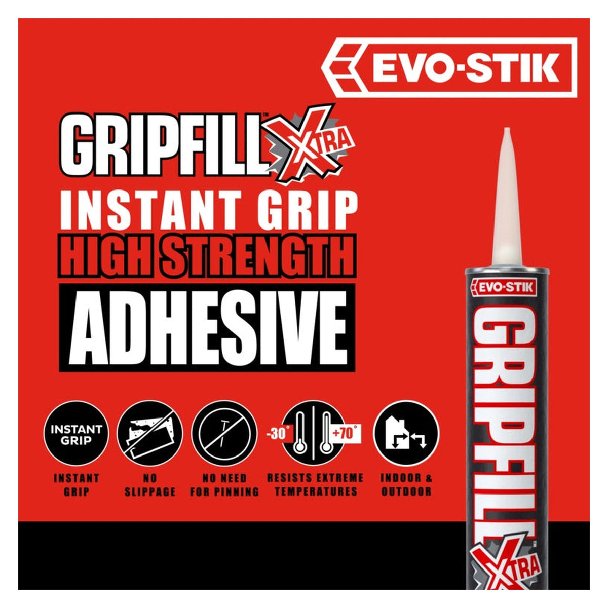 Evo-Stik Gripfill Xtra 350ml grab adhesive, view 5
