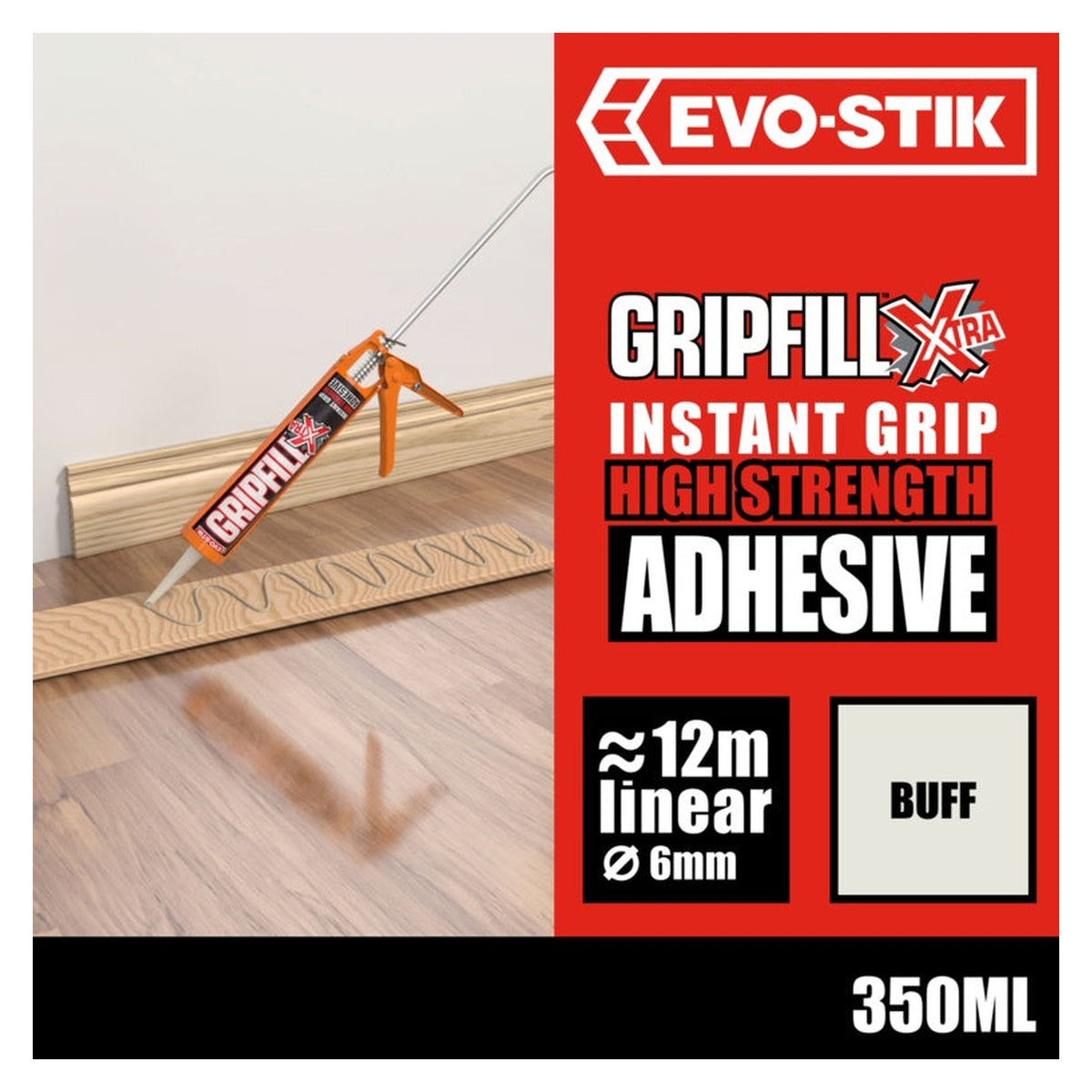 Evo-Stik Gripfill Xtra 350ml grab adhesive, view 6