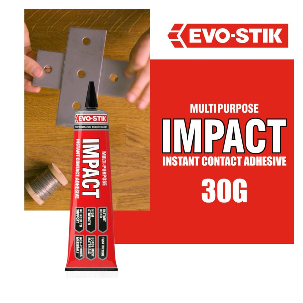 Evo-Stik Impact Adhesive 30g tube, view 5