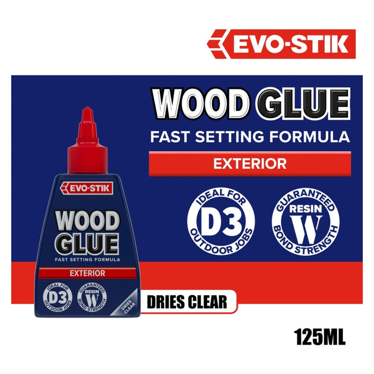 Evo-Stik Resin W weatherproof wood adhesive 125ml, view 7