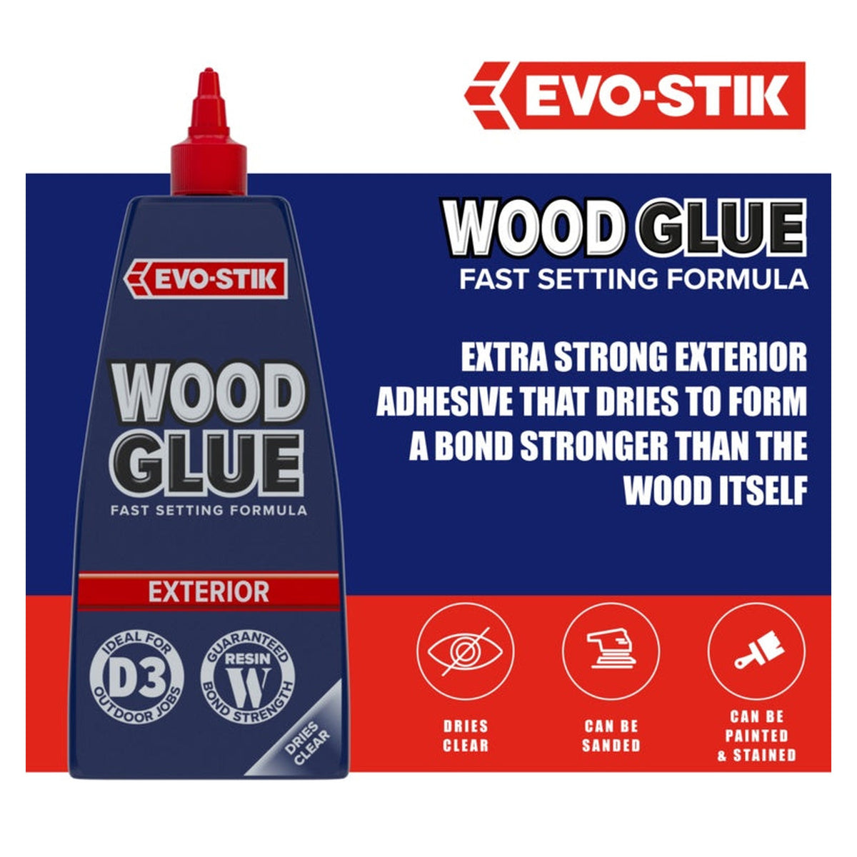 Evo-Stik Resin W weatherproof exterior wood adhesive 1L, view 3