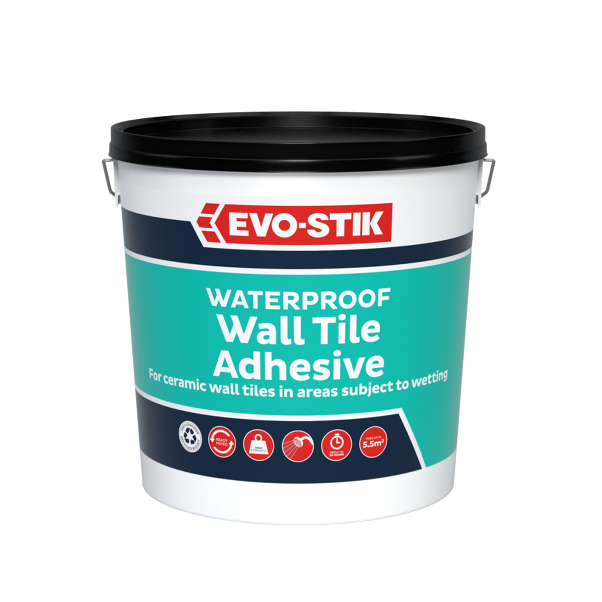 Evo-Stik waterproof wall tile adhesive 5L