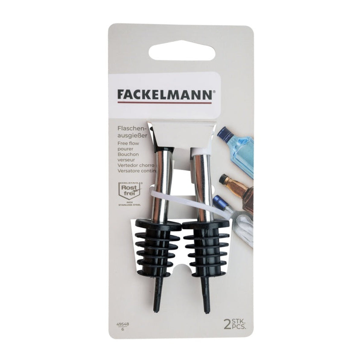 Fackelmann Free Flow bottle pourers, view 2
