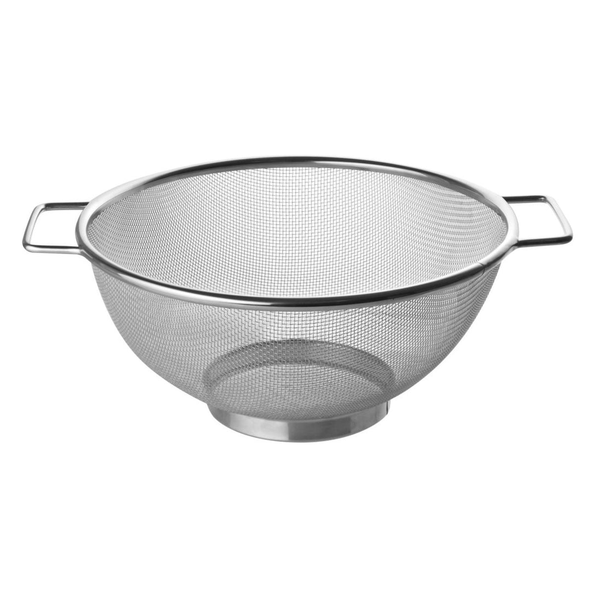 Fackelmann stainless steel sieve style colander with handles