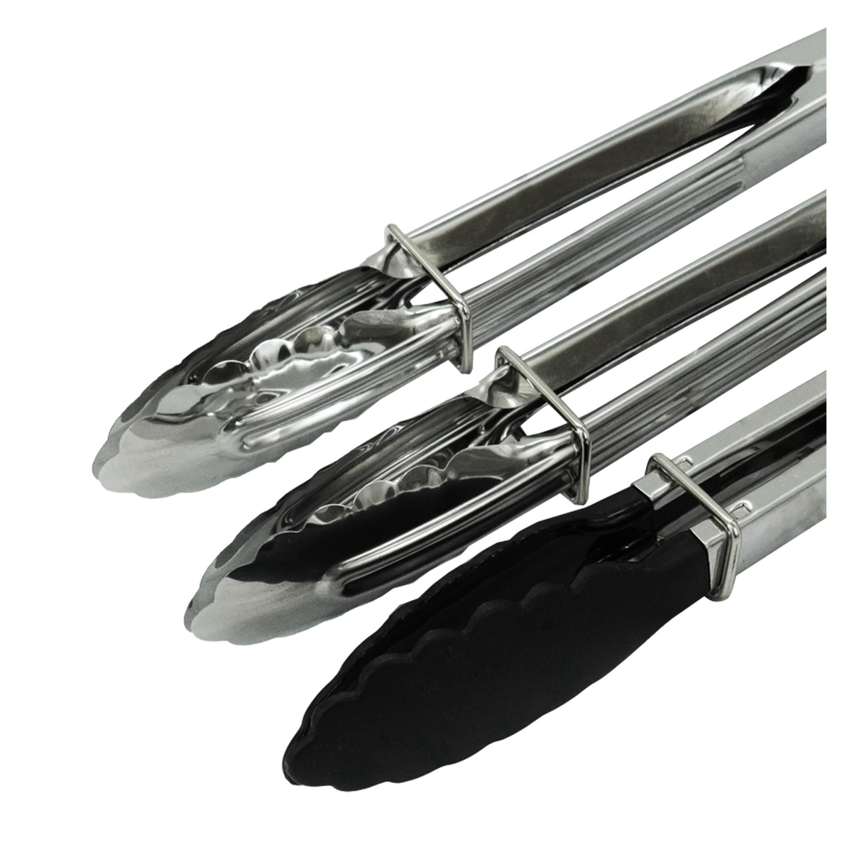 Fackelmann 18cm stainless steel straight tongs, view 2