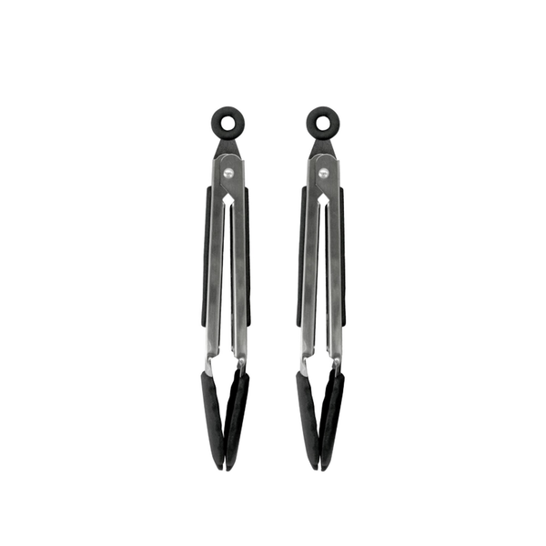 Fackelmann stainless steel tongs with silicone tips