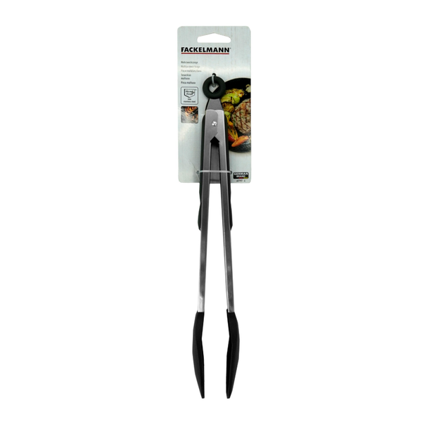 Fackelmann stainless steel tongs with silicone heads