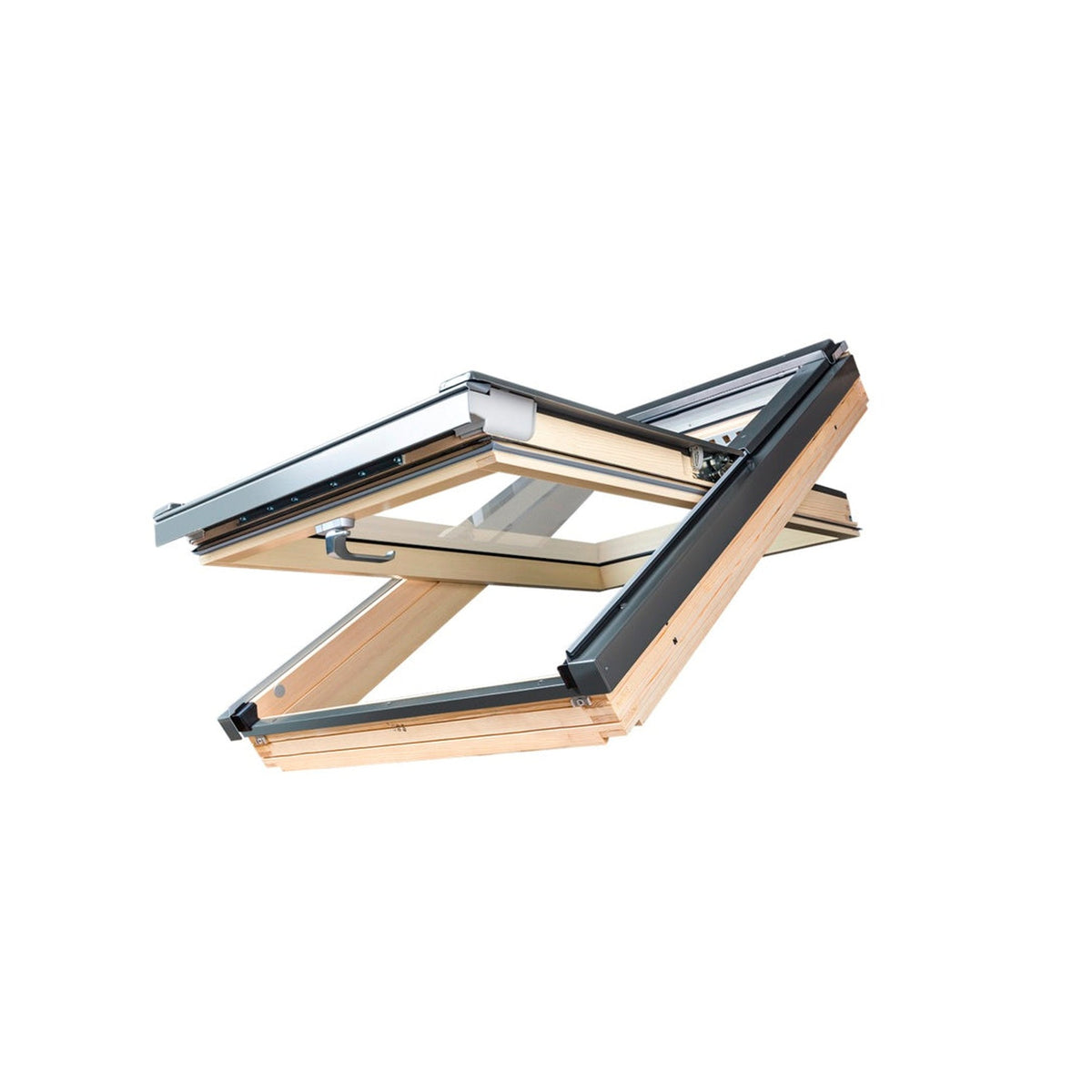 Fakro pine centre pivot roof window 79 x 98cm, view 2